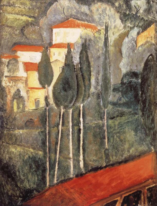 Amedeo Modigliani Landscape in the midi oil painting image
